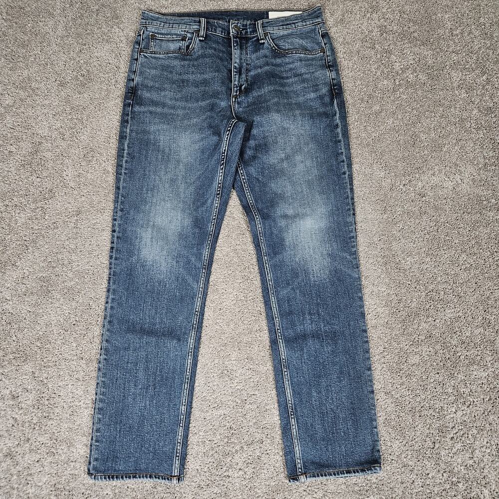 Rag & Bone Jeans Mens 32X32 Blue Fit 2 Slim Jared Minimalist Honeycomb Casual - Picture 2 of 11